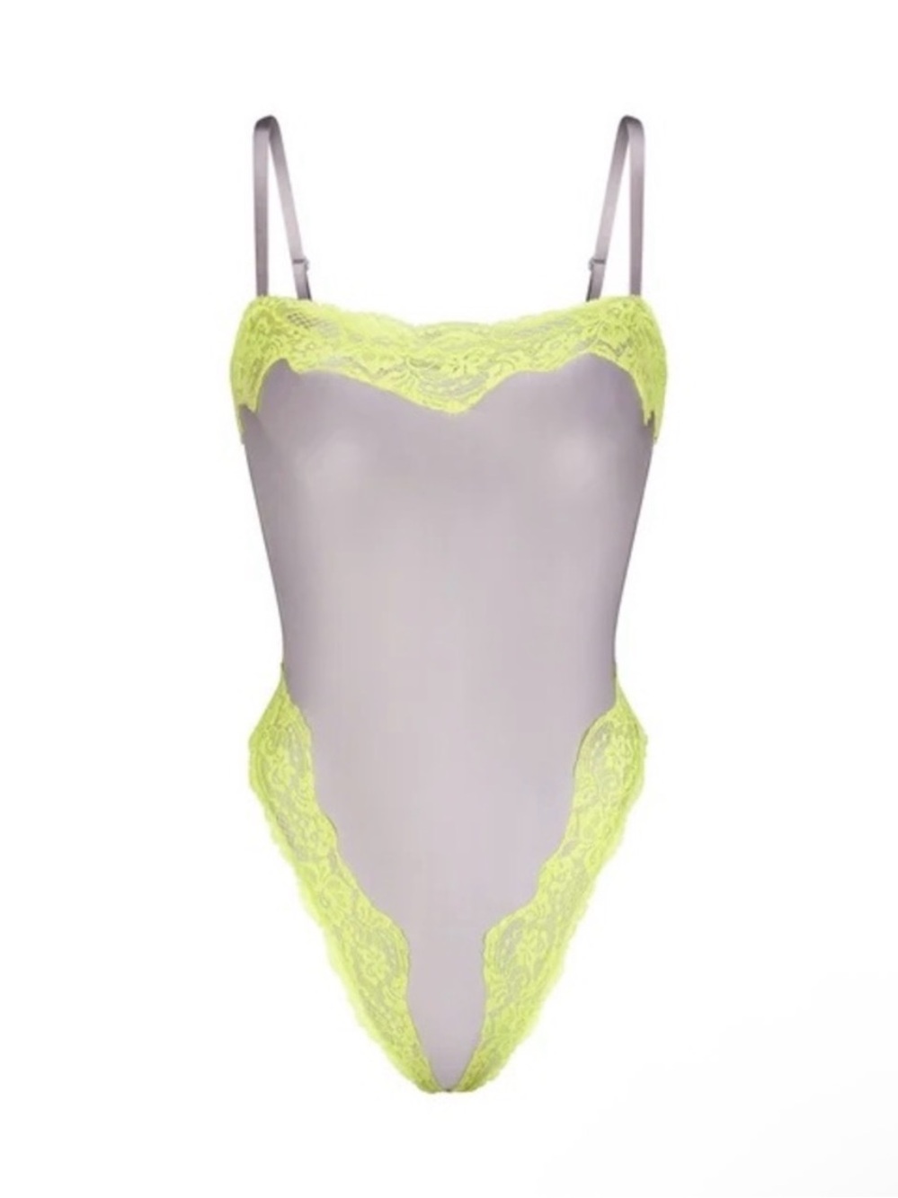 Skims Chrome Lace One Piece Swim